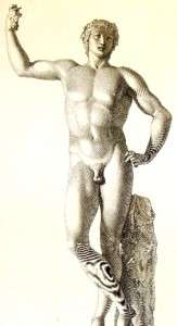 Zanettis Greek Statues  1743  BACCO (BACCHUS/DIONYSUS)  