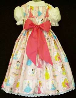 Disney Princess w/Frame Pink Dress Set Sz 12M 10yrs  