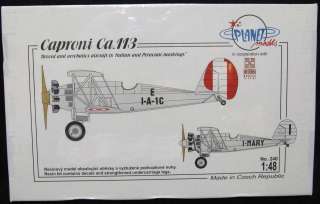 48 Planet Models CAPRONI CA 113 Fighter  