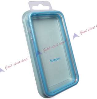 Clear Bumper Frame Case Cover Skin Case W/Side Buttons for Iphone 