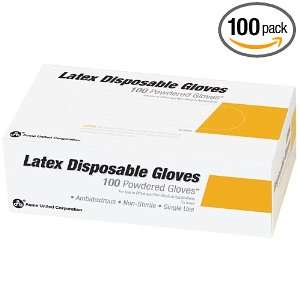  Latex Gloves, Large, Box Of 100