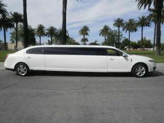 2012 NEW WHITE 120 INCH LINCOLN MKS CUSTOM STRETCH LIMOUSINE FOR SALE 