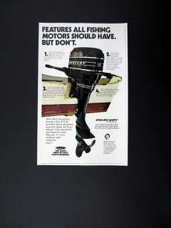 Mercury 110 9.8 hp Outboard Engine Motor marine 1973 print Ad 