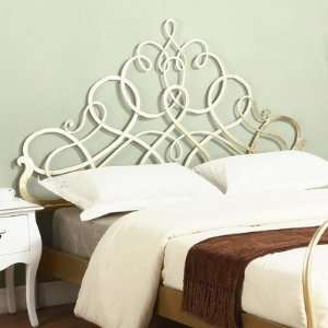  Chintaly 6483 BED HB Headboard in Antique Silver Size 