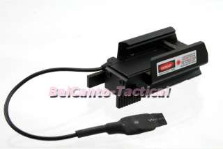 Tactical Pistol Red Laser Sight 635nm with Switch Pad for 20mm Weaver 