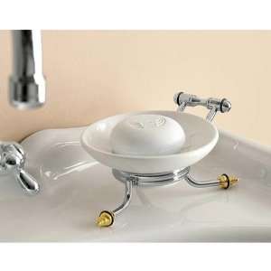  Nameeks 6551 CO Toscanaluce Soap Dish In Chrome and Gold 