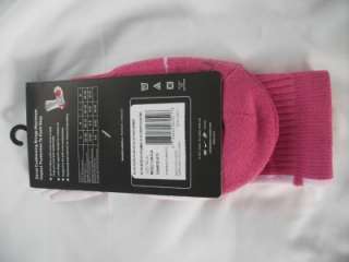 NIKE ELITE KAY YOW SOCKS PINK and WHITE BREAST CANCER SIZE 6 8 MENS 6 