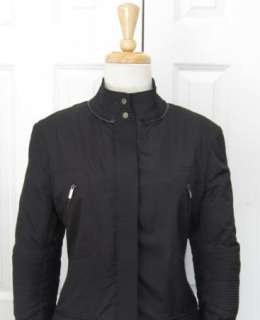 Amazing KAREN MILLEN Long Black Jacket Coat Sz 10 L   UK 12  