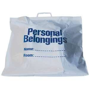  Belongings Bag with handle (white with blue imprint) 18 1 