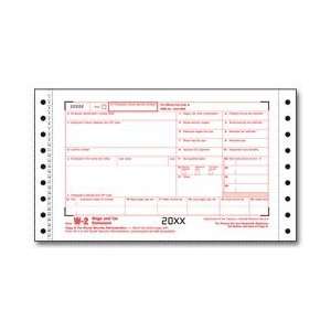   IRS Approved   W 2 Continuous One Wide Mailers 6part