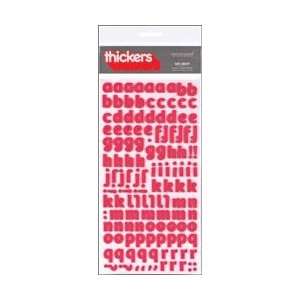  Thickers Foam Alphabet Stickers 6X11 Sheet   Cherry 