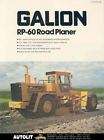 1978 Galion RP60 Road Planer Scraper Brochure