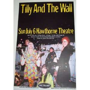  Tilly and the Wall Poster   Concert Flyer