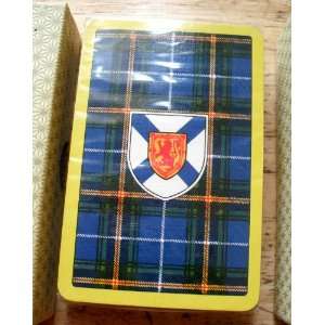  Vintage 1960s Brand New Playing Cards with Scottish Flag 