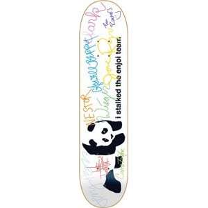   Stalker White Skateboard Deck   7.9 Resin 7 Ply