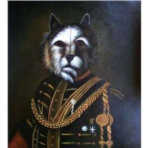   the Generals Dog  Modern Art Work Hand Painted Oil 