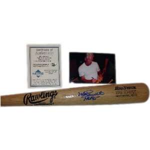  Mike Schmidt Autographed 70s Style Baseball Bat with HOF 