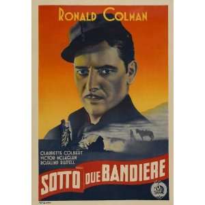  Under Two Flags Poster Movie Italian 27x40