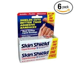  Skin Shield Liquid Bandage with Pain Reliever BOGO, Boxes 