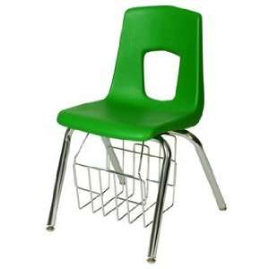  Artco Bell 7157 Four Leg Stacking Chair with Bookrack 17 1 