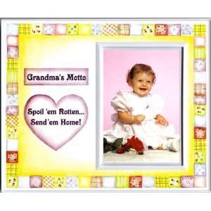  Grandmas Motto   Picture Frame Gift