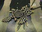 Cute Vintage Copper Owl Fashion Pendant Necklace NO17  