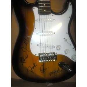  Maroon 5 Hand Signed Autographed Fender Style Electric 