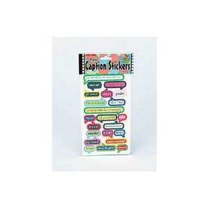    24 Packs of assorted photo caption stickers 