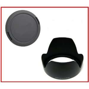 iGet Canon 77mm Lens Cap & EW 83J Hood 2 PC Combo   for Canon EF S 17 