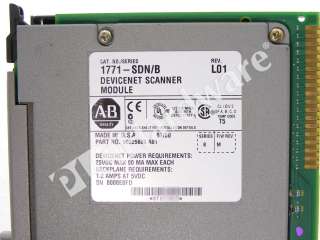 Allen Bradley 1771 SDN /B PLC 5 DeviceNet Scanner Module *60 DAYS 