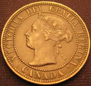 Canada  1901  Cent Penny KM#7 Victoria Bun High Grade XF  