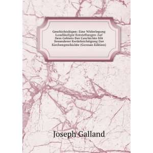   Der Kirchengeschichte (German Edition) Joseph Galland Books