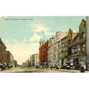   1910 Vintage Postcard East Third Street Dayton Ohio 