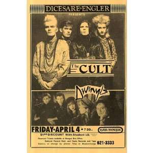    The Cult & Diviynls (80s Rock) Music Poster