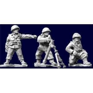   Designs WWII 28mm U.S. Inf 81mm Mortar (3 and Gun) Toys & Games