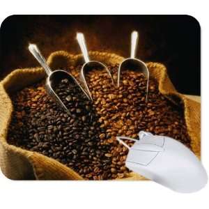 Coffee Beans Mouse Pad Mousepad Mousemat Neoprene   Affordable Gift 