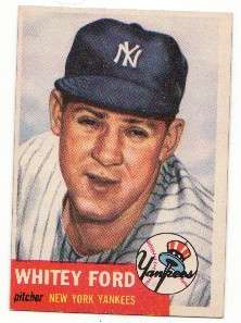 1953 TOPPS #207 ED WHITEY FORD NEW YORK YANKEES HOF  