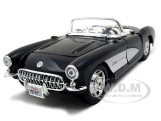 1957 CHEVROLET CORVETTE BLACK 124 DIECAST MODEL CAR  