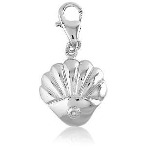   Silver Seashell with Diamond Accent Z 8635 Itâ?TMs Charming Jewelry