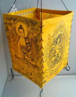 Lokta Paper Shakyamuni Buddha with Yogini Lamp Shade  