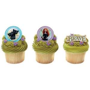  Disney Pixar Brave Merida and Cubs Cupcake Rings 12 Pack 