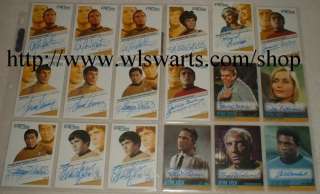   Star Trek MASTER set of 205 cards RARE MINT James Doohan Majel Autos