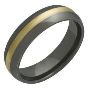   Black Titanium Wedding Band for Him and/or Her Alain Raphael Jewelry