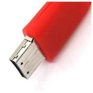  2GB Wrist Band USB 2.0 Flash Drive (Red) Electronics