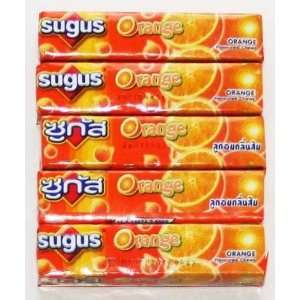  5 Pack Sugus Orange Wrigleys Sweet Chewy Candy Made in 
