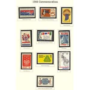 USA Commemorative Stamps Issued 1966 American Circus, Bill of Rights 