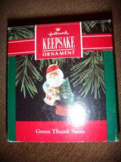 1992 GREEN THUMB Gardening Gardener Santa Clause VINTAGE Green Box MIB 