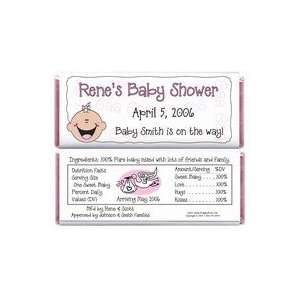  BS236   Baby Shower Baby Smiles Candy Bar Wrappers Baby