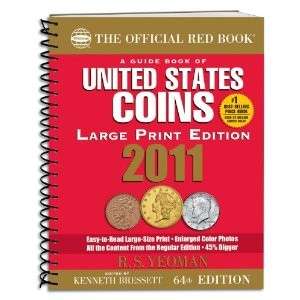 2011 Red Book US Coins Price Guide Yeoman LARGE PRINT  