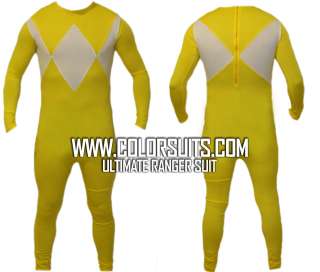 Mighty Morphin Power Rangers Yellow Power Ranger Costume Suit v2   ALL 